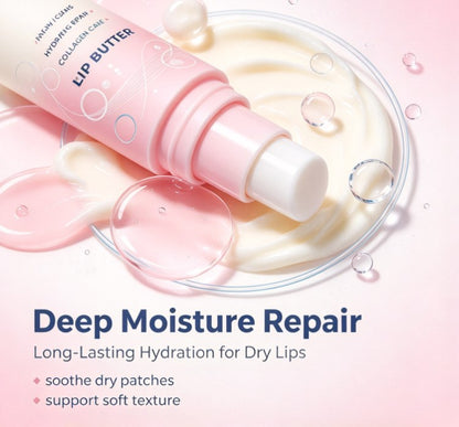 Intensive Collagen Care Lip Butter Treatment, Deep Hydration Lip Mask for Fine Lines, Repairing Balm for Soft & Plump Lips (10g / 0.35oz)